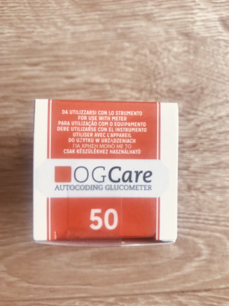 Que Thử Đường Huyết Ogcare Strip (50 Que/Lọ) - Hàng Chính Hãng - Date xa