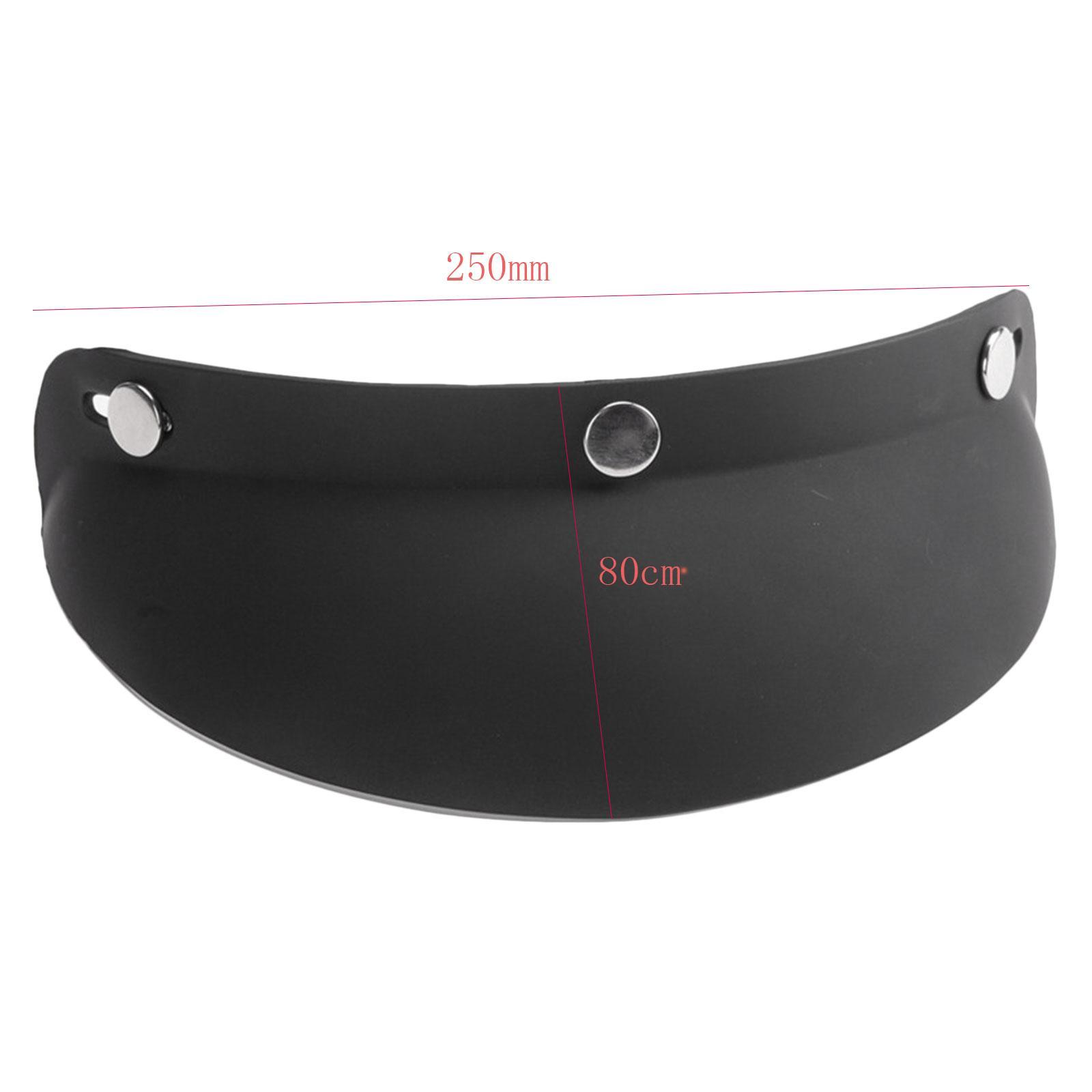 2x3-Snap Motorcycle Helmet Visor Peak UV Sun Visor Vintage Protector