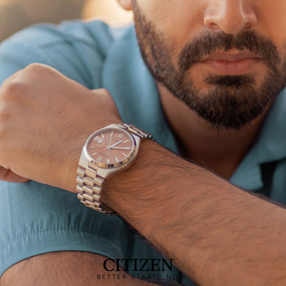 Đồng Hồ Nam Citizen Tsuyosa Dây Thép Không Gỉ Máy Cơ-Automatic NJ0158-89Y - Mặt Nâu (Sapphire)