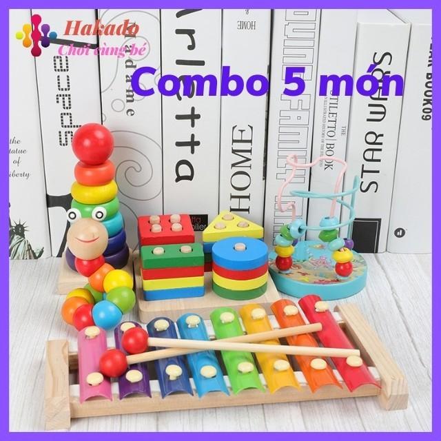 Combo 5 món đồ chơi phát triển trí tuệ cho bé