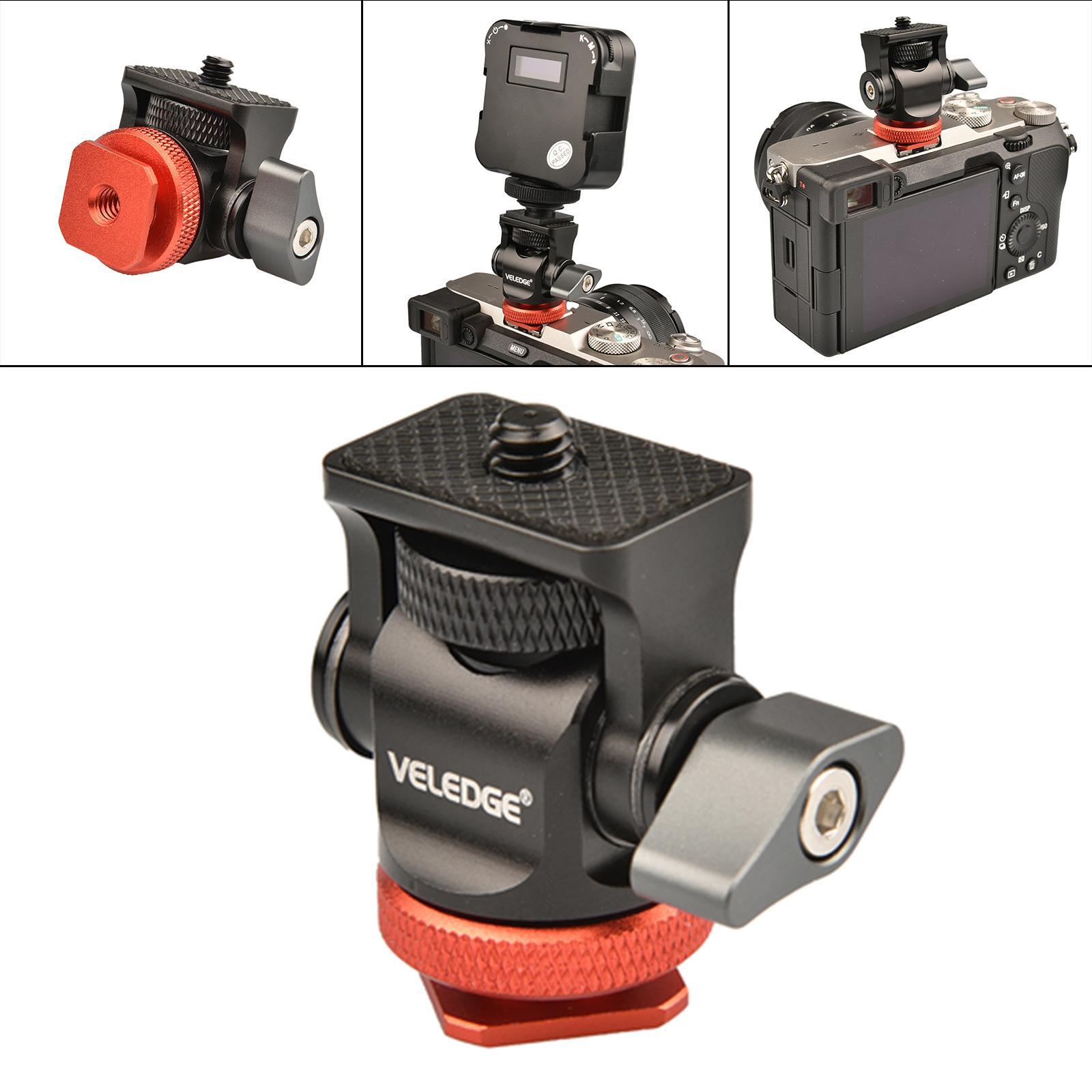 Mini Tripod Head Monitor Holder for Microphone Flash Camera