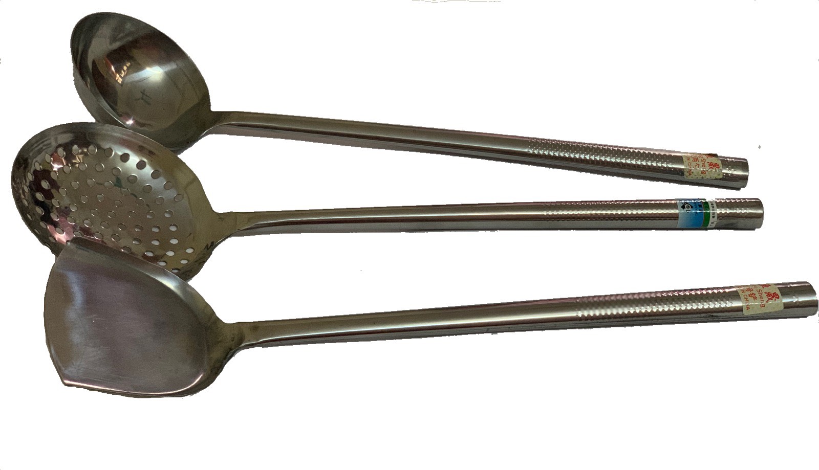 Muôi múc canh công nghiệp INOX cỡ đại cán dài 51cm dành cho bếp ăn tập thể, nhà hàng, khách sạn