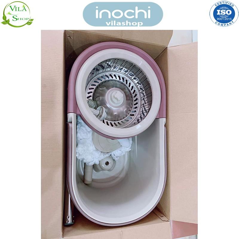 Cây Lau Nhà, Bộ Cây Lau Nhà Thông Minh Xoay 360 Độ Lồng Inox, Chính Hãng Inochi Đạt Tiêu Chuẩn Xuất Nhật