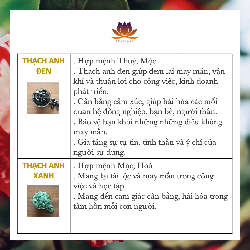 Đá Thạch Anh Vụn Mài Nhẵn Tự Nhiên, Đá Phong Thuỷ, Đá Thanh Tẩy, Tarrot - Bead Art