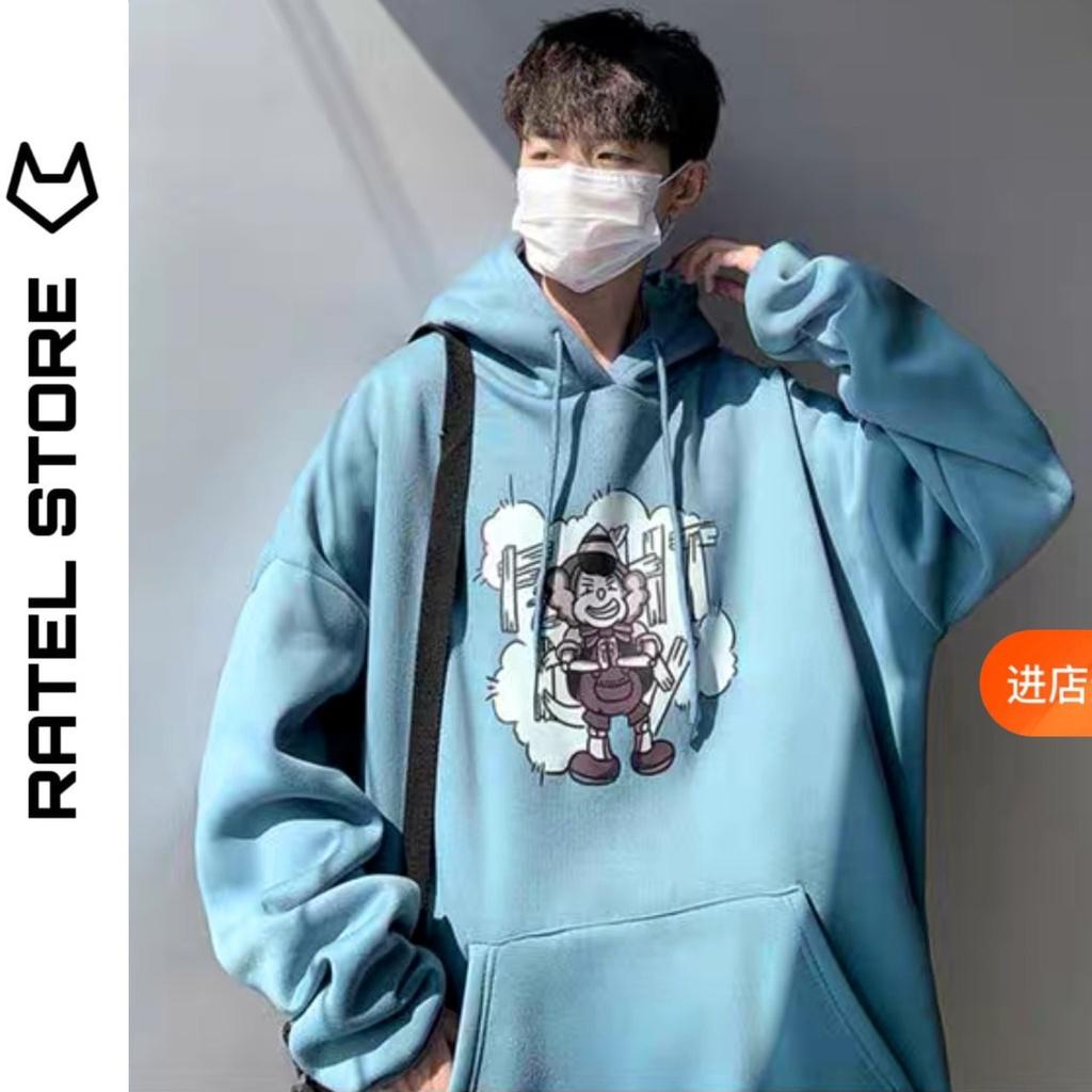 Áo Hoodie Nỉ Bông Nam Nữ Chú Hề Unisex Form Rộng