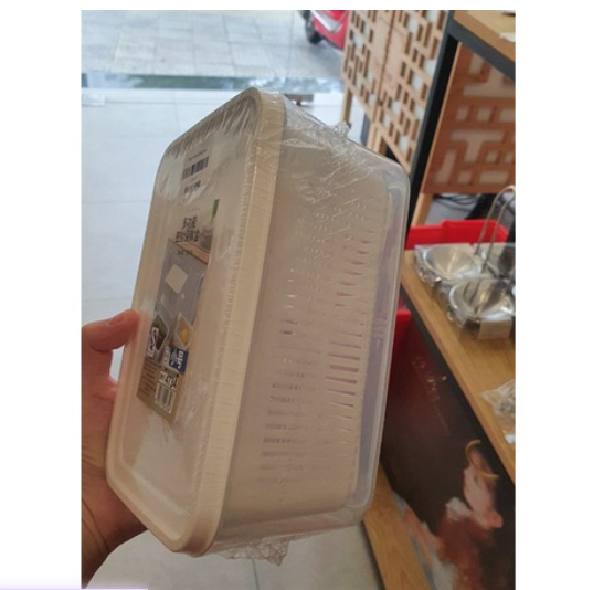 Hộp nhựa có nắp đựng rau để tủ lạnh
