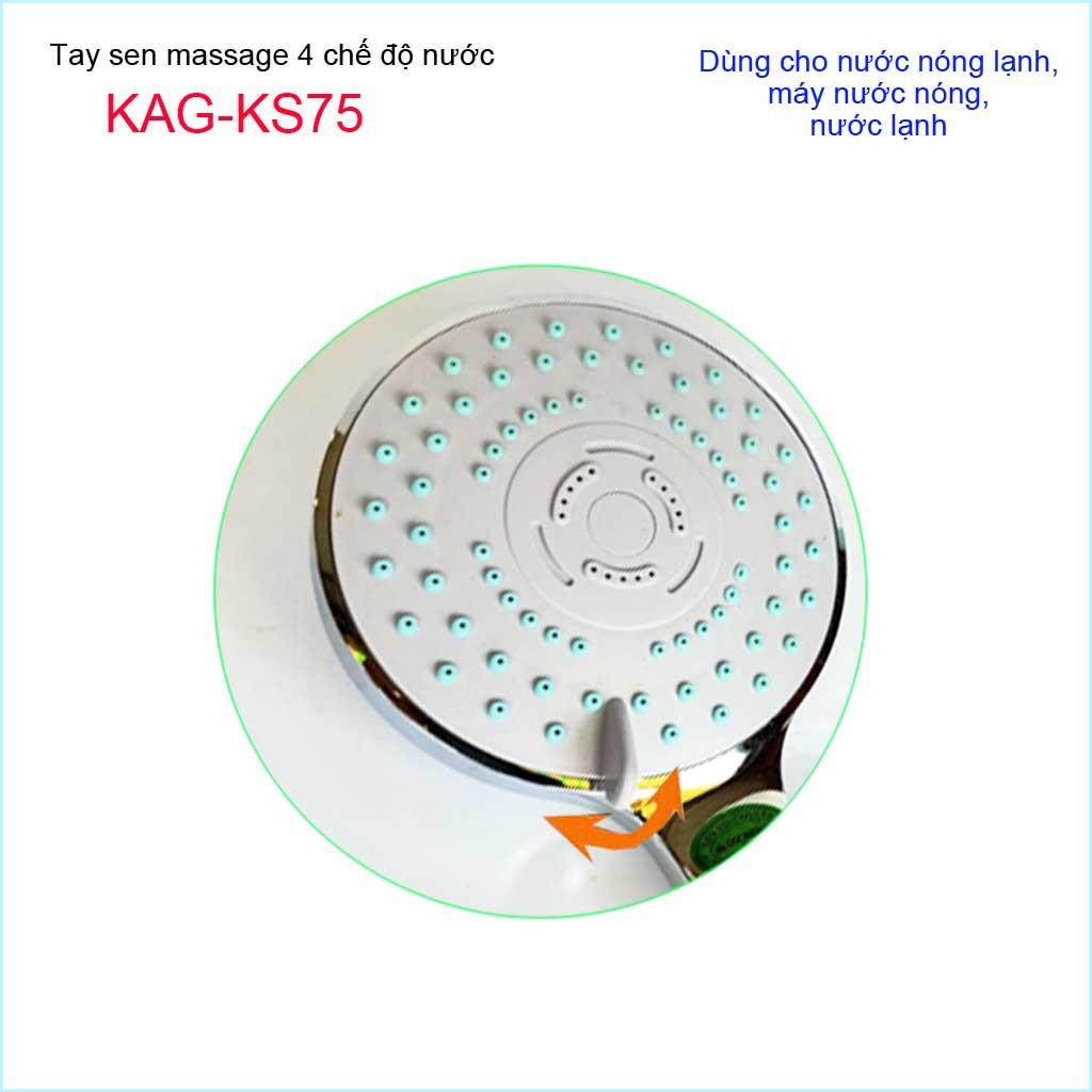 Vòi sen tắm cao cấp KAG-KS75 trọn bộ, Best Sales shower head vòi sen tia nước mạnh sử dụng tốt