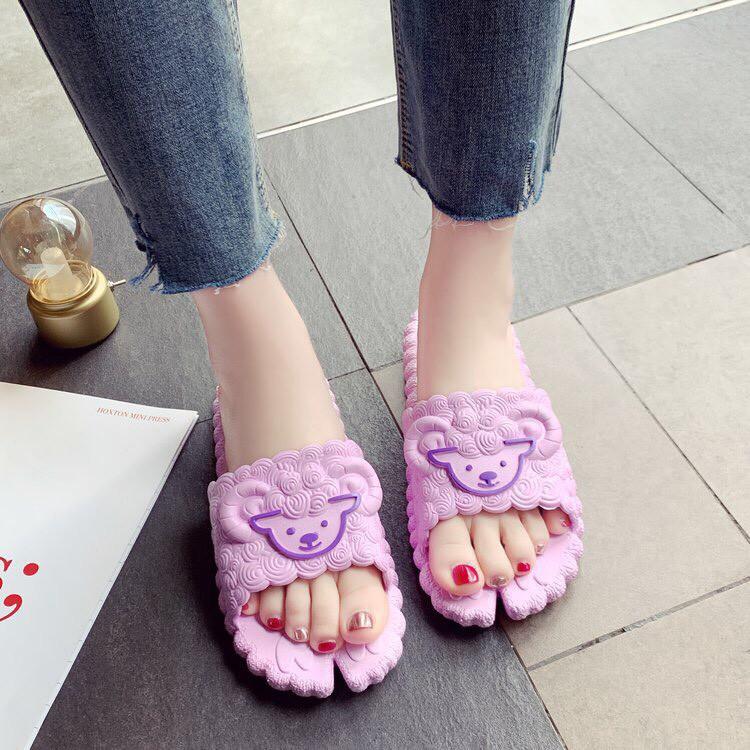 Dép nữ hình CỪU - Tím,4041