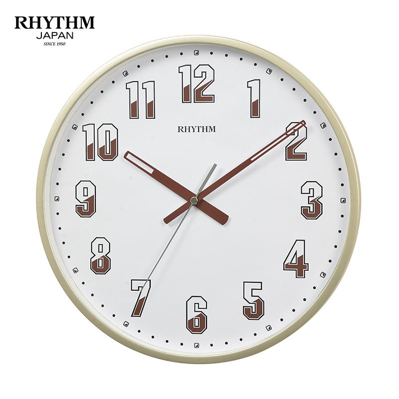 Đồng hồ treo tường Nhật Bản Rhythm CMG599NR18 – Kt 30.6 x 4.0cm, 630g. Vỏ nhựa. Dùng Pin.