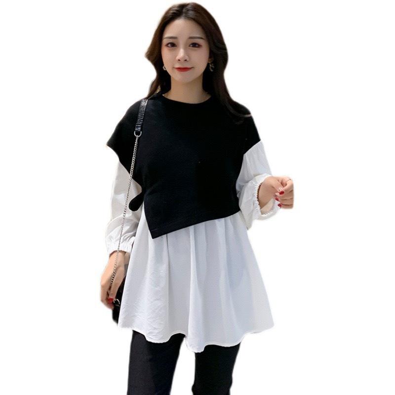Áo bầu thời trang thu đông babydoll dài tay phong cách xứ Hàn- AB10