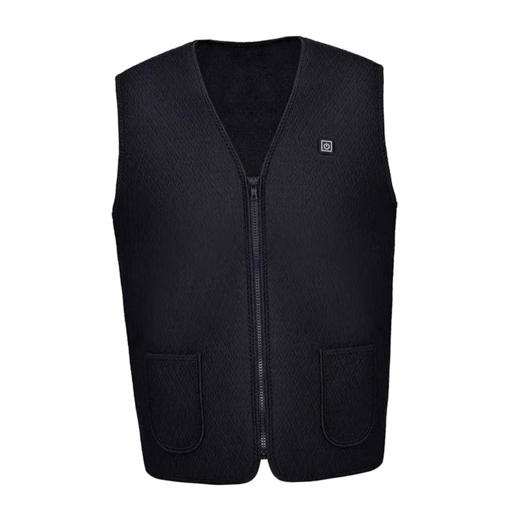 Unisex Outdoor USB Infrared Heating Vest Jacket Electric Heated Warm Jacket