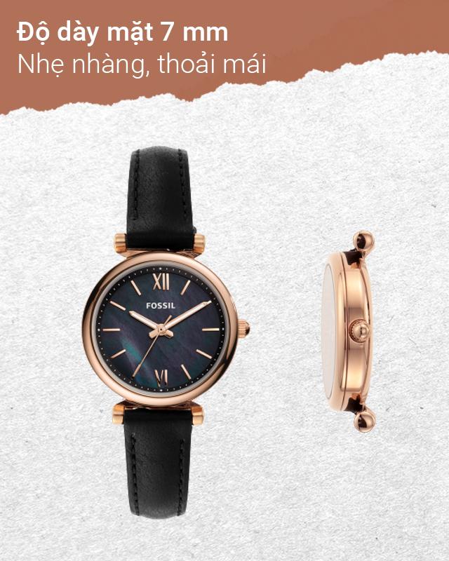 Đồng hồ Nữ Fossil ES4700 có độ dày mặt 7 mm Đồng hồ Nữ Fossil ES4700 có độ dày mặt 7 mm