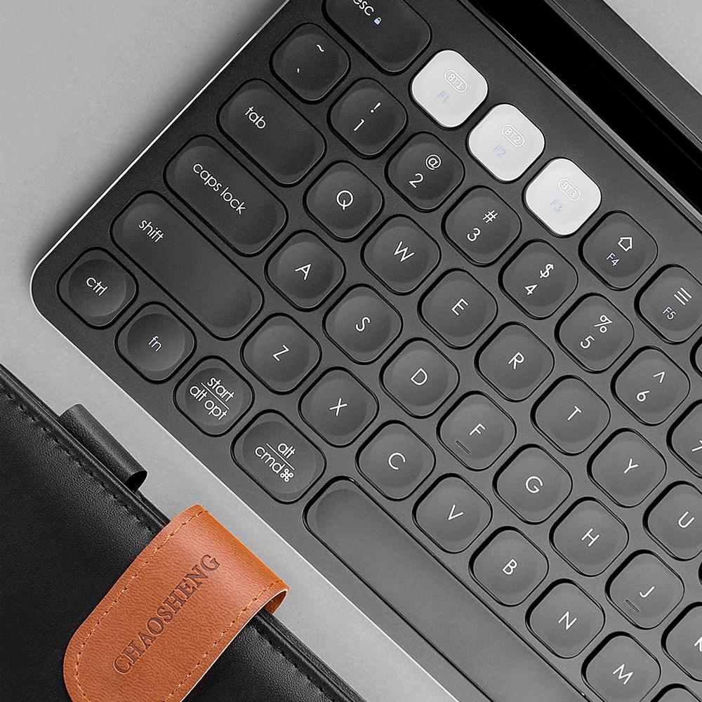 Bàn phím Bluetooth không dây FUDE iK8500 siêu mỏng Bàn phím tích hợp pin có thể sạc lại Thiết kế tiện dụng Ổn định - Màu bạc