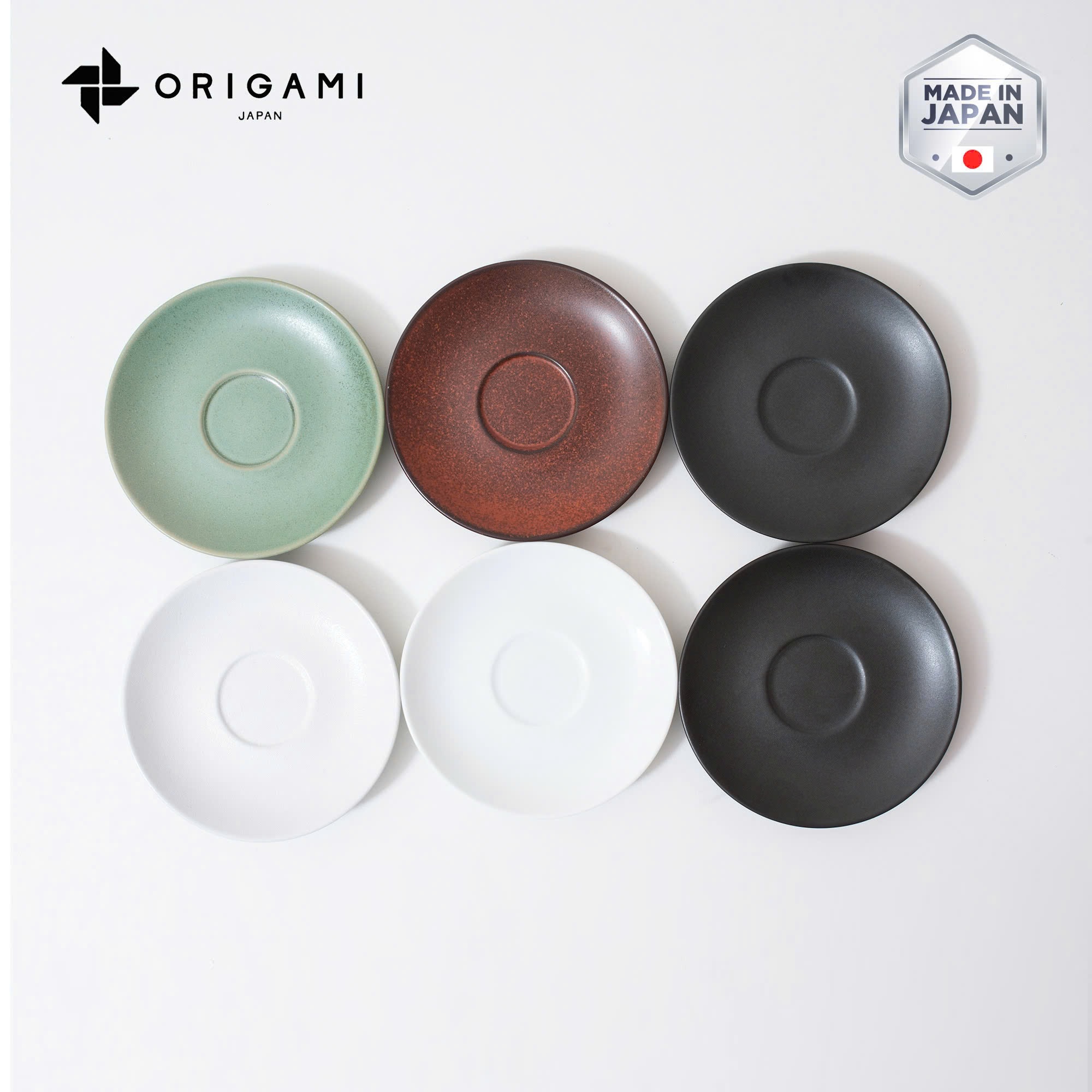 Ly sứ và đĩa uống trà cà phê Origami Flavor Cup 200ml