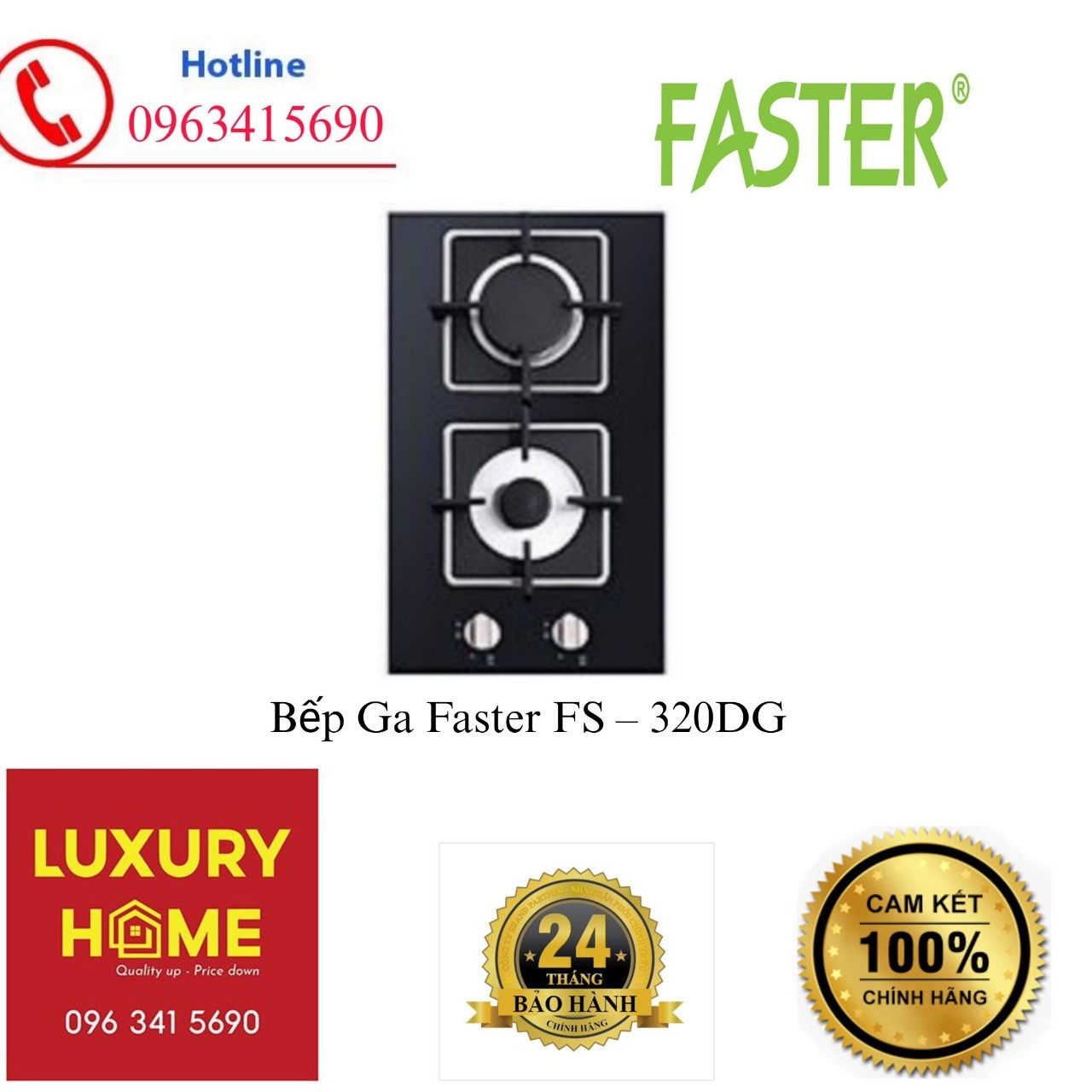 Bếp Ga Faster FS – 320DG - Hàng Chính Hãng