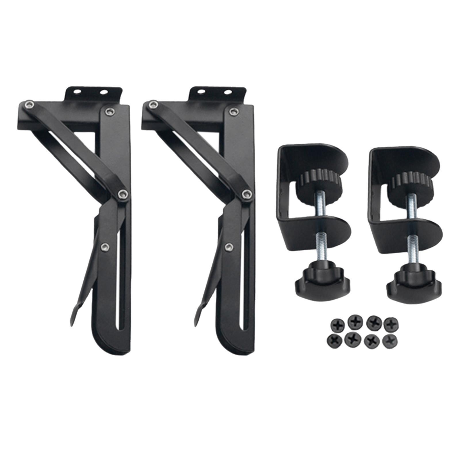 Keyboard Tray with  Adjustable Height Black Keyboard Tray Clamp Mount