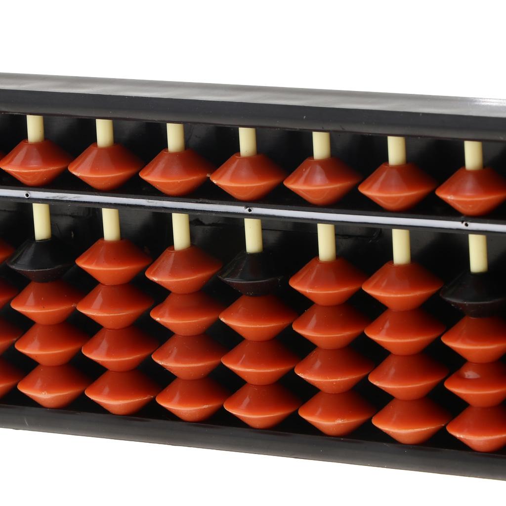Mini Plastic Math Abacus Arithmetic Soroban Course Calculating Tool 15 Digits