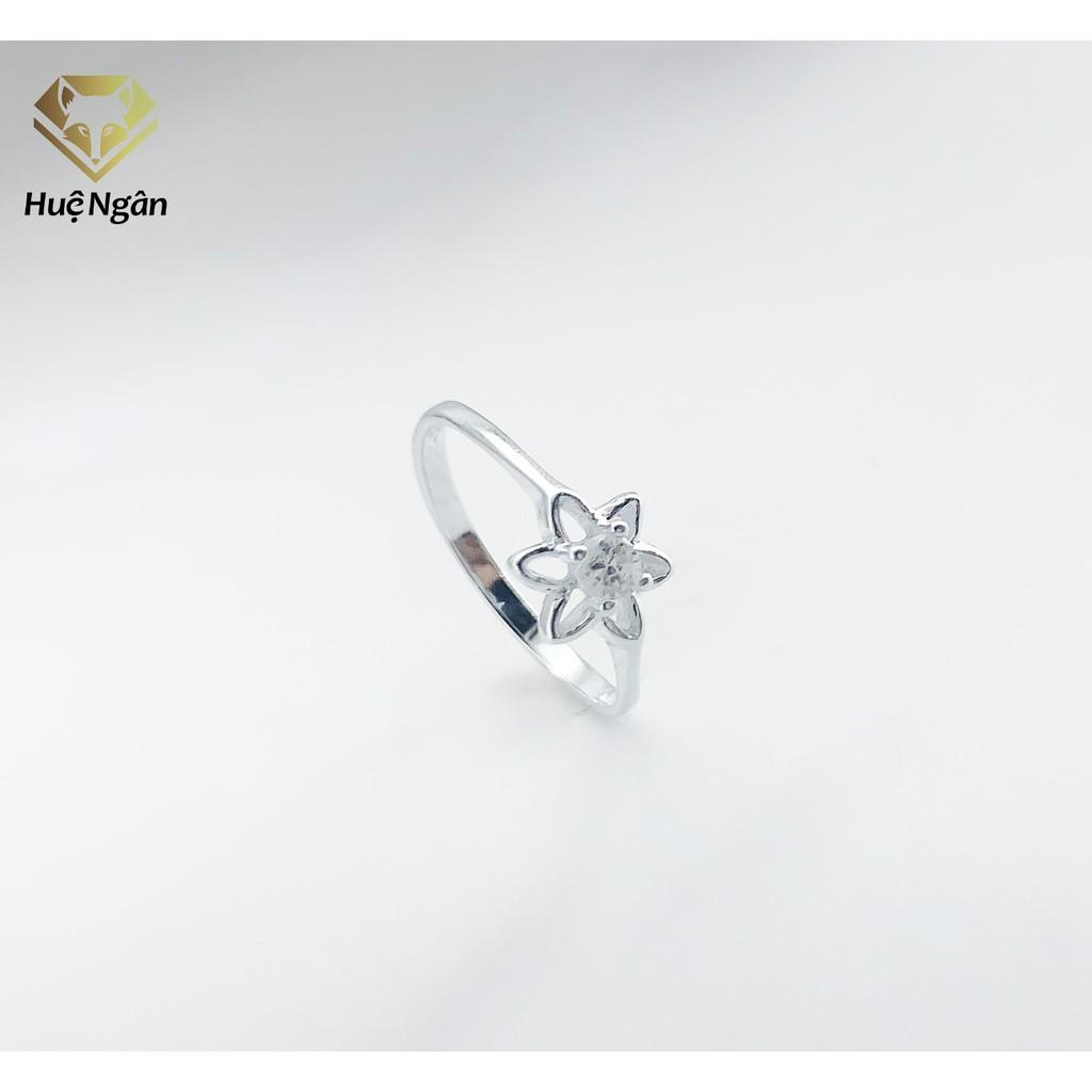 Nhẫn bạc Ý 925 Huệ Ngân - Bông Hoa Xinh Xắn TJ028