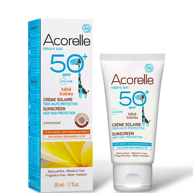 Kem Chống Nắng Acorelle Hữu Cơ Cho Bé Spf 50+ 50ml