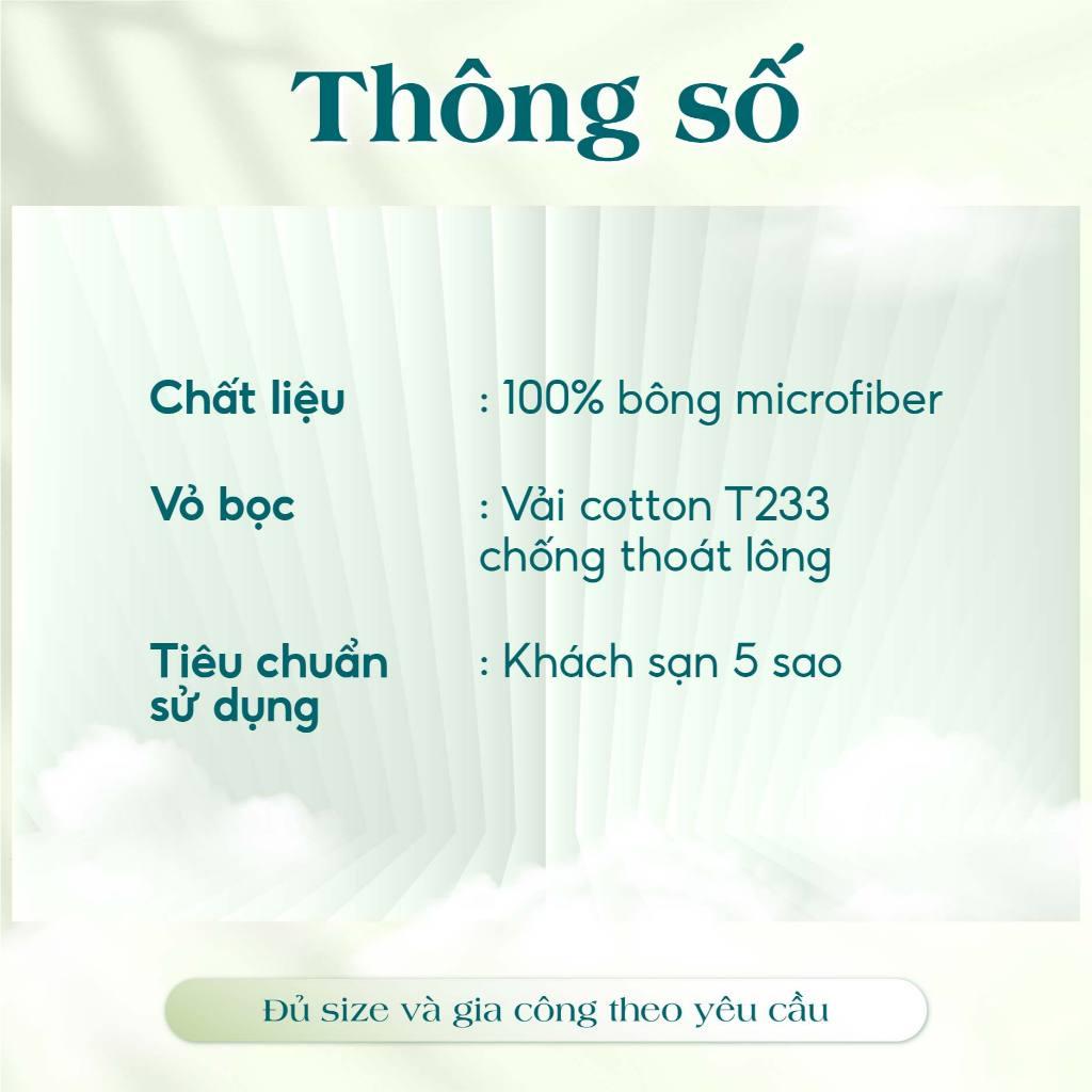 Topper Nệm Polyester 6 cm hoặc 10 cm Cao Cấp SAGATEX Mềm Mại Êm Ái Giúp Ngủ Ngon Hơn - 1m2 x 2m