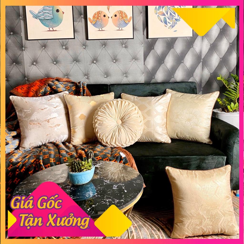 Gối Tựa Lưng Trang Trí Hoa Văn Hiện Đại Kích Thước 45x45cm - 1