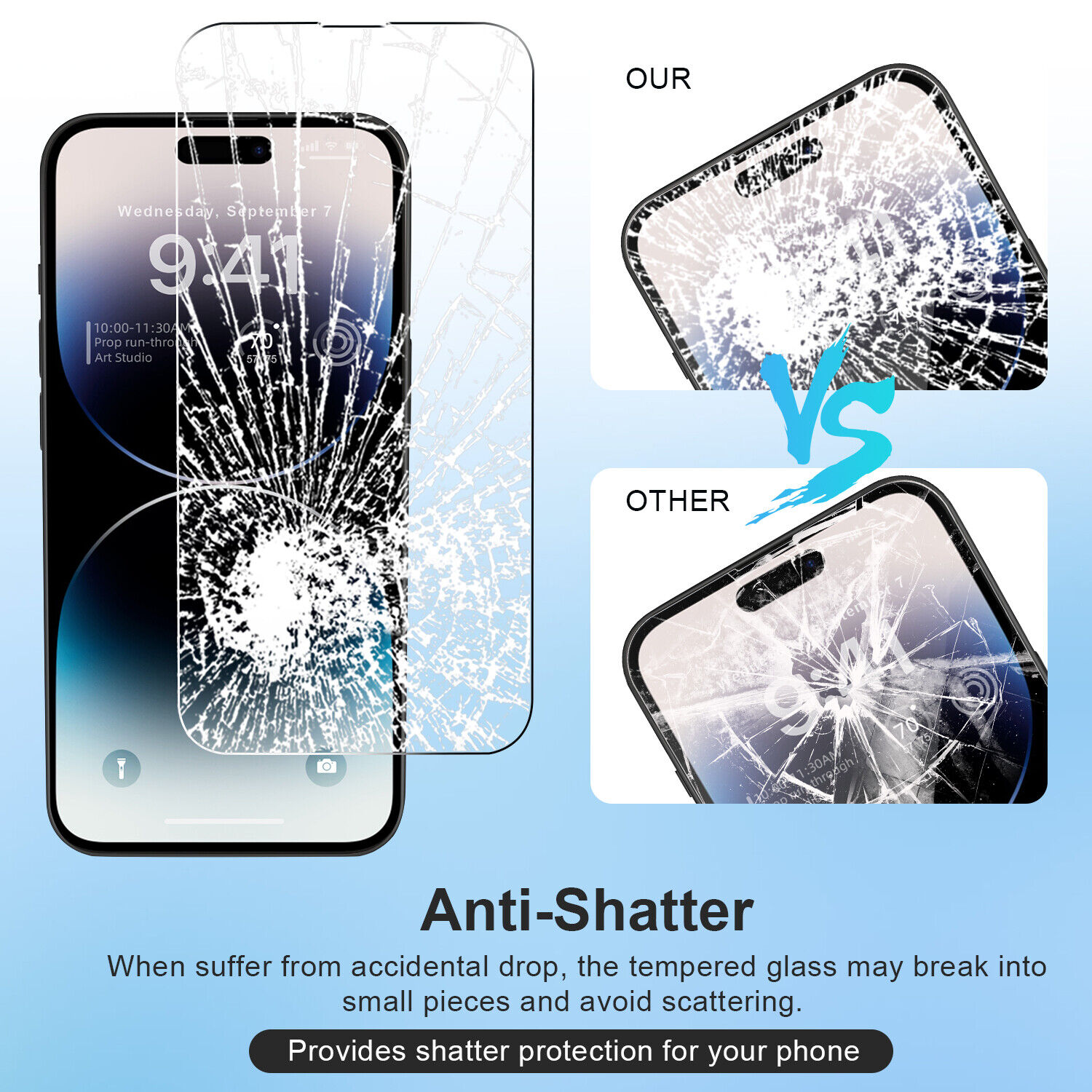 Miếng dán kính cường lực dành cho iPhone 14 Pro / 14 Pro Max hiệu HOTCASE HBO - hàng nhập khẩu