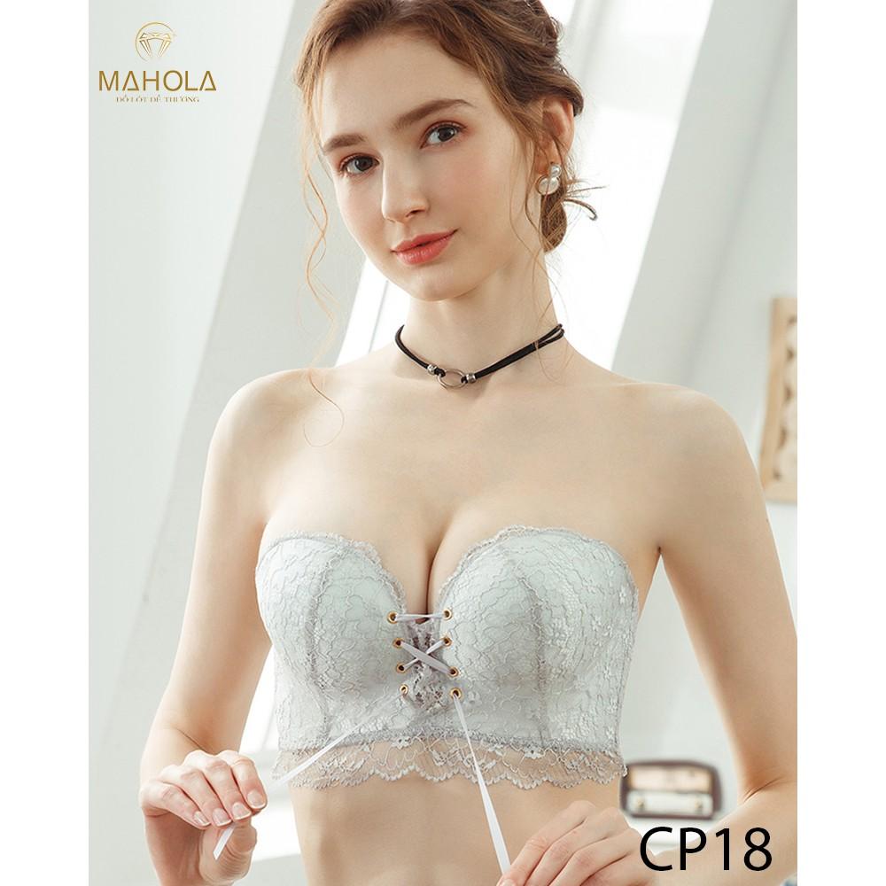 Aó cup ngang rút ngực mút bàn tay nâng ngực tạo khe Mahola CP18