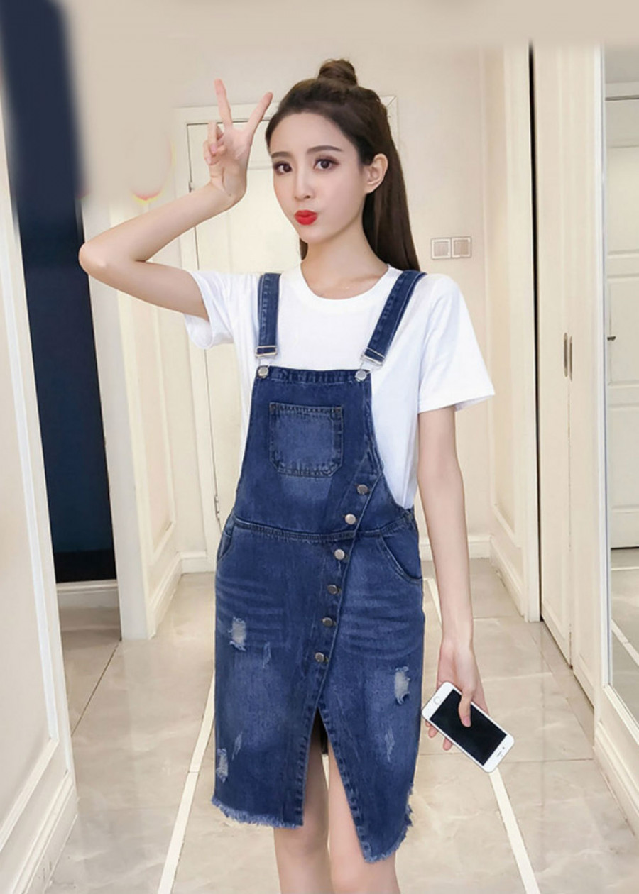 Váy Yếm Nữ D752 - Xanh