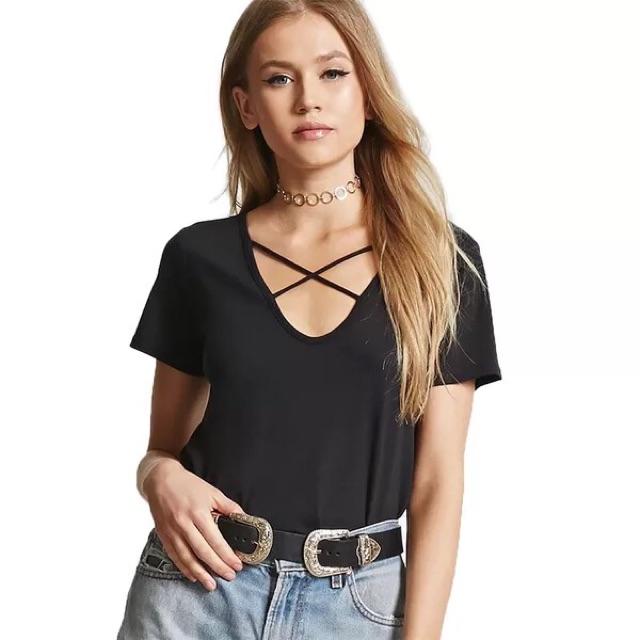 Áo Body Tay Ngắn Chéo X