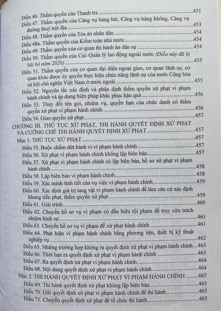 Thủ Tục Xử Phạt Vi Phạm Hành Chính Và Thi Hành Quyết Định Xử Phạt Vi Phạm Hành Chính