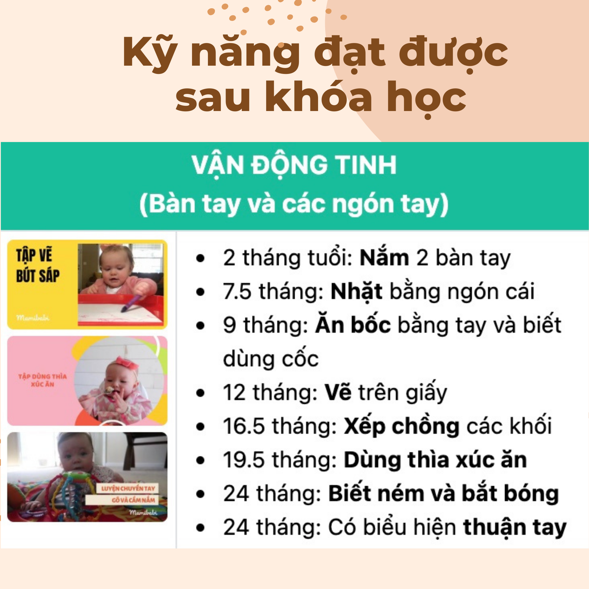 Khóa học Giáo dục sớm cho trẻ 0 - 2 tuổi theo phương pháp Montessori và Shichida