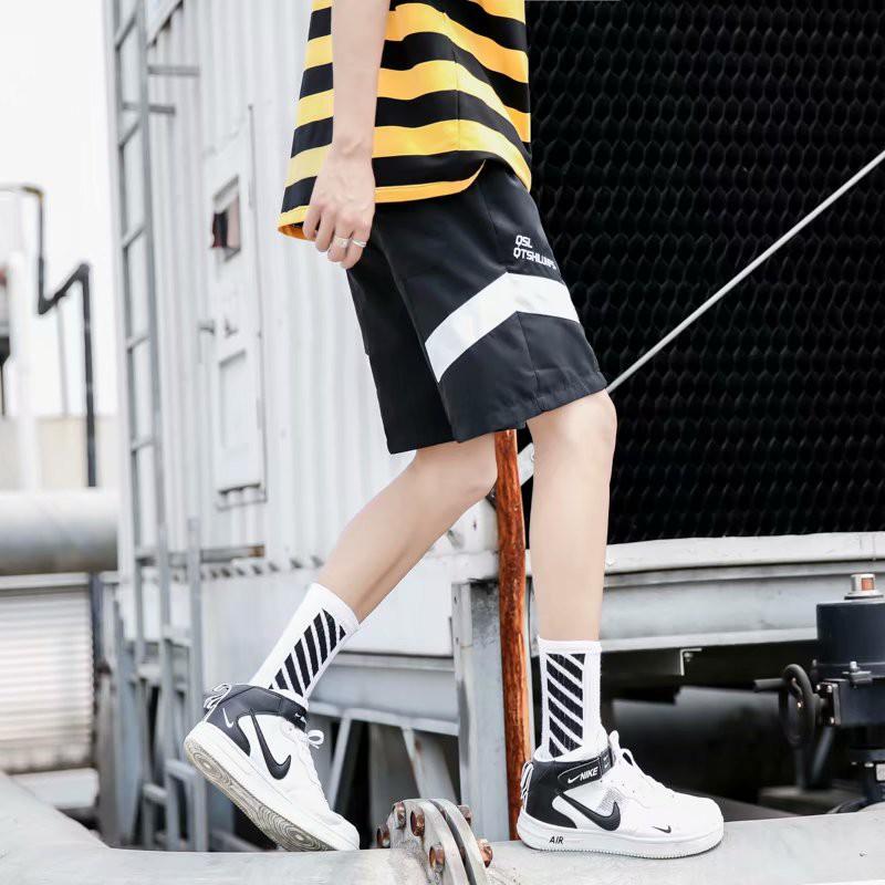 Quần Short Dáng Rộng Phối Màu Thời Trang Mùa Hè Cho Nam