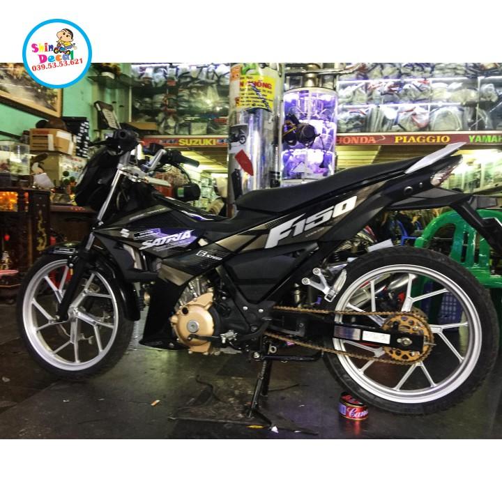 Tem rời satria xám đen chất liệu Crom