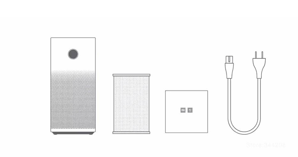 Máy lọc không khí XIAOMI AIR PURIFIER 2S kháng khuẩn lõi lọc hepa kết nối qua app cảnh báo nồng độ bụi - Hàng nhập khẩu