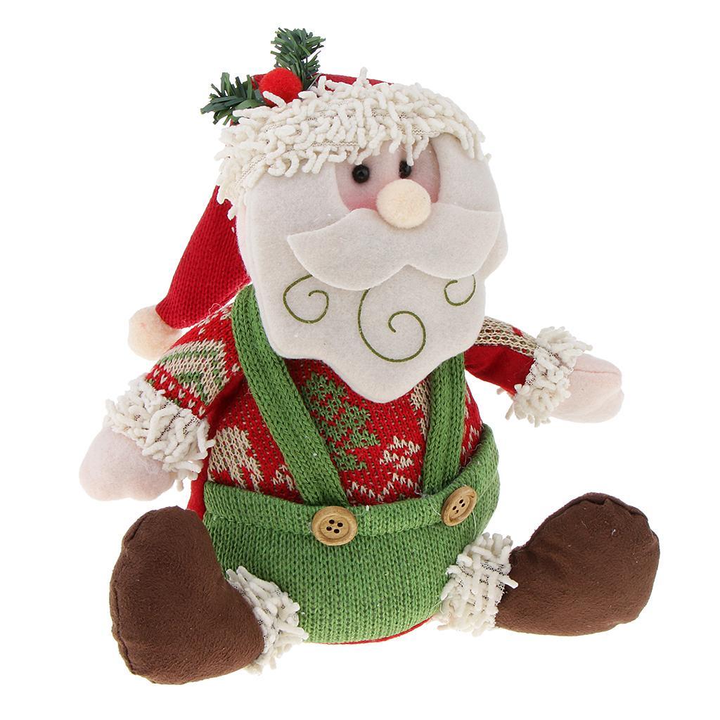 Christmas Sitting Plush Doll Gift Toy Christmas Ornament Home Decor