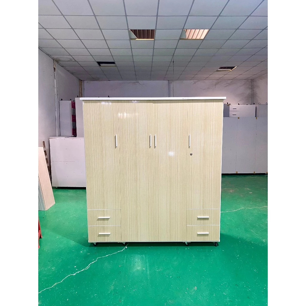 Tủ 4 cánh nhựa đài loan cao cấp 1m80x1m45x50cm HUCHU
