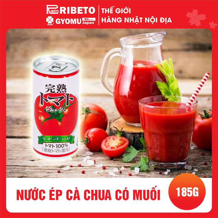 Nước ép cà chua có muối 185g- hàng nội địa Nhật Bản