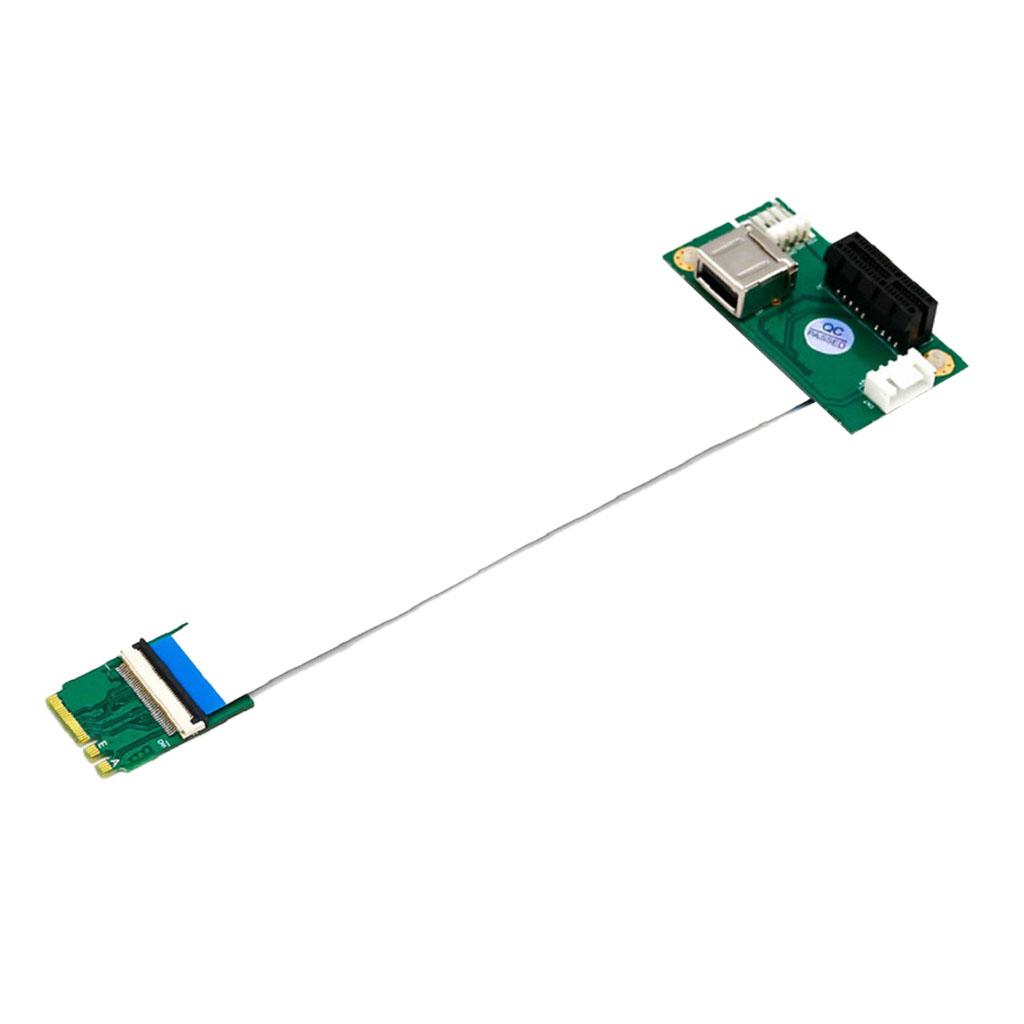 PCI E X1 / X4 / X8 / X16 to NGFF M.2 Key A / E Adapter Card with USB Port And FPC Cable