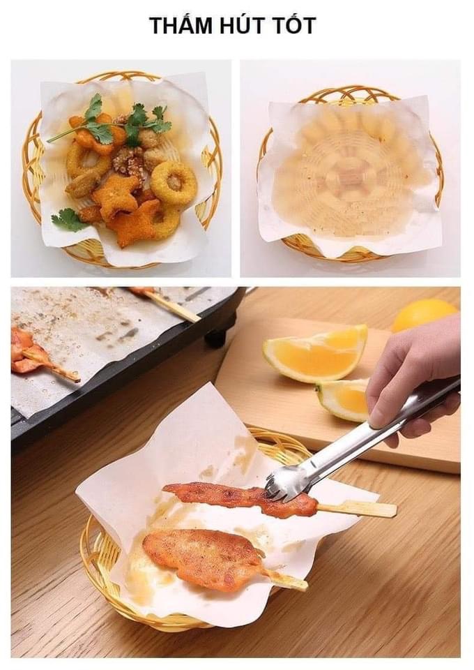 Giấy thấm dầu đồ ăn tệp 40 tờ