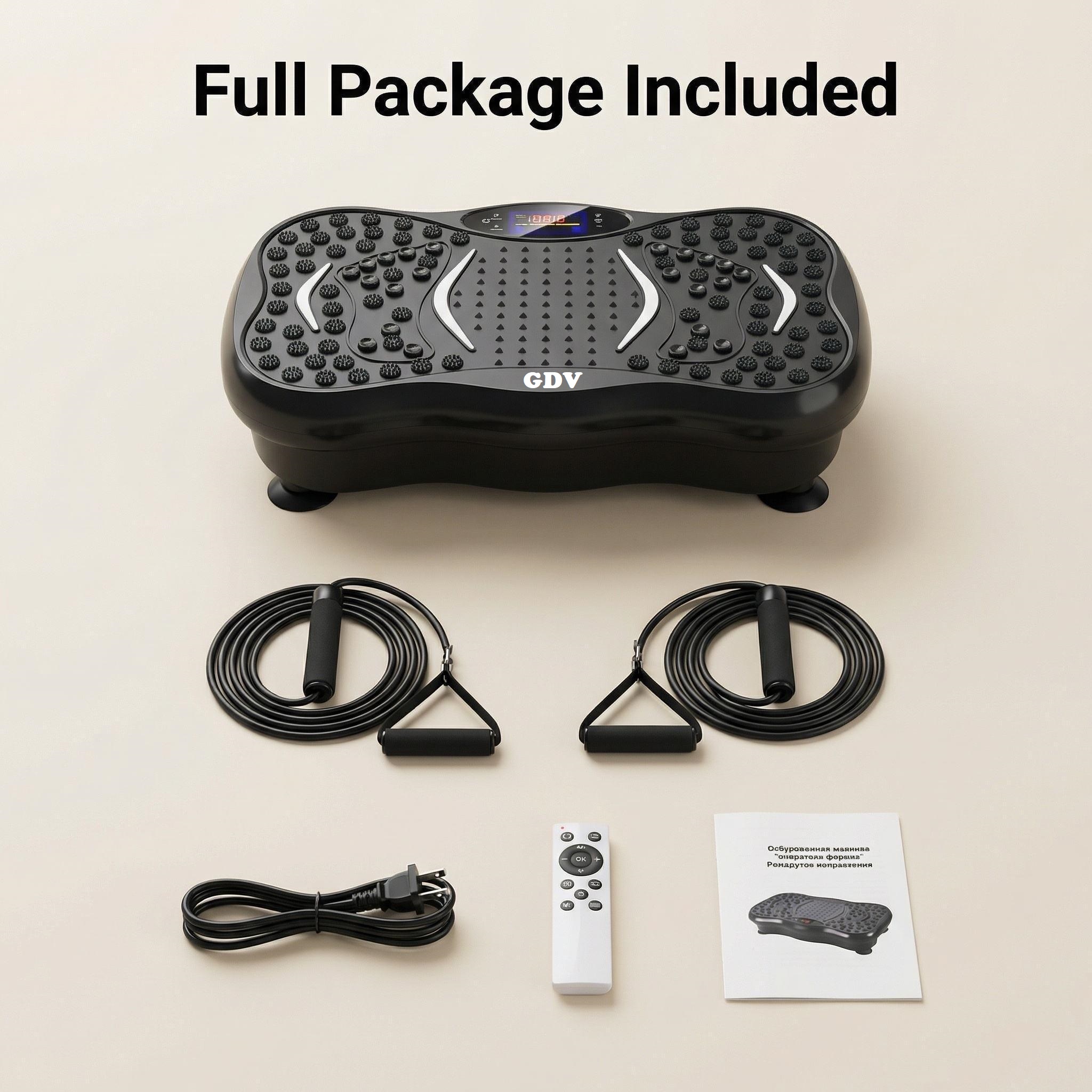 Máy Rung Lắc Toàn Thân GDV Giảm Béo Hiệu Quả, Thiết Bị Giảm Cân, Máy Giảm Mỡ Bụng Có loa bluetooth nghe nhạc, kèm điều khiển - Hàng Chính Hãng