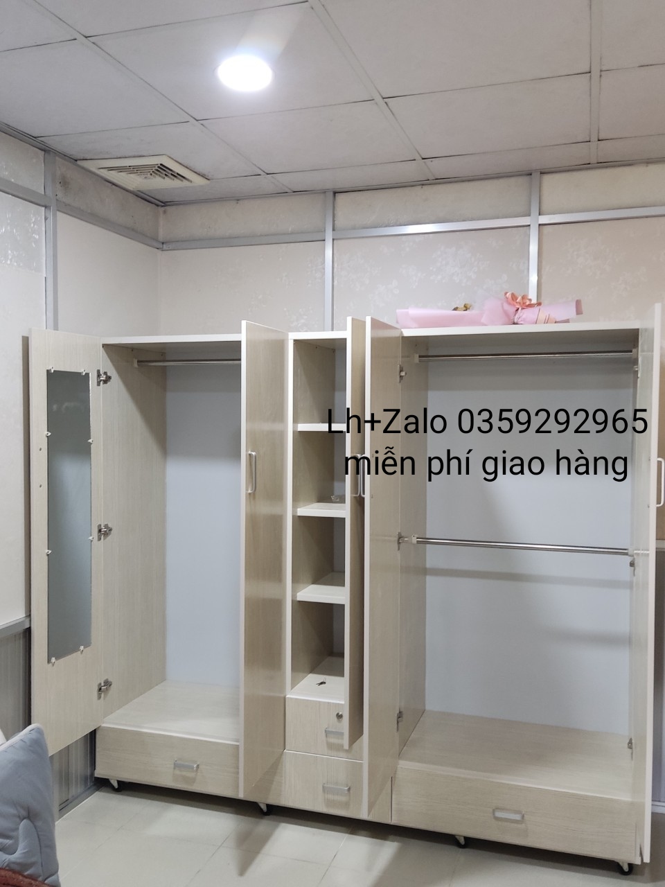 Tủ nhựa đài Loan 5 cánh