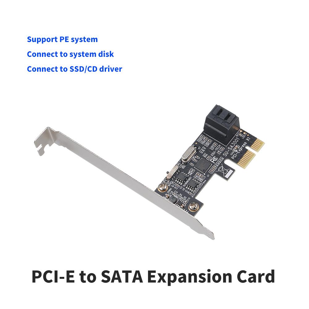 Thẻ mở rộng PCI-E sang SATA3.0 chuyển đổi cổng SATA 2 6Gbps với hỗ trợ đĩa CD