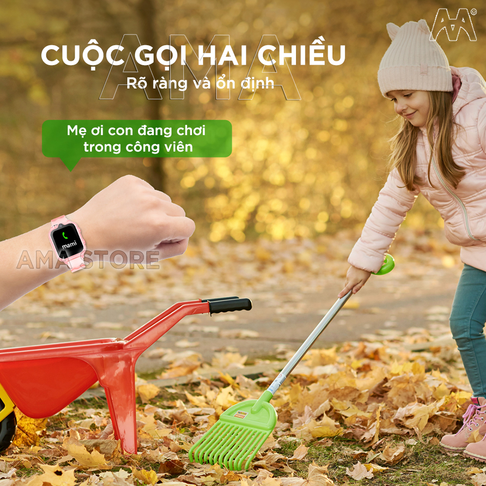 Đồng hồ Thông minh Trẻ em Học sinh Hàng Cao cấp Nhiều chức năng, Chống nước tốt AMA Watch D35 Hàng nhập khẩu