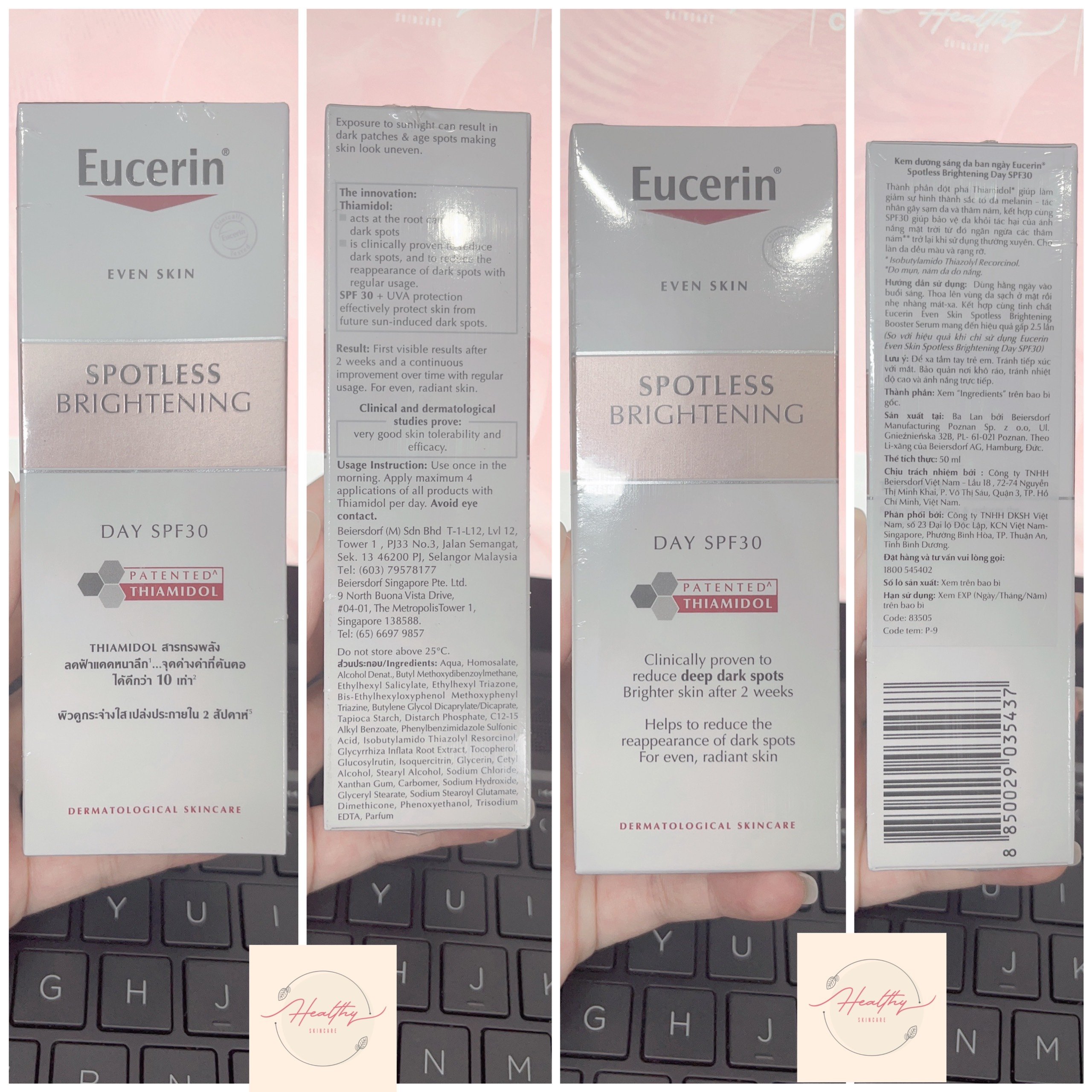 Kem dưỡng ngày giảm thâm nám & sáng da Eucerin Spotless Brightening SPF30 50ml