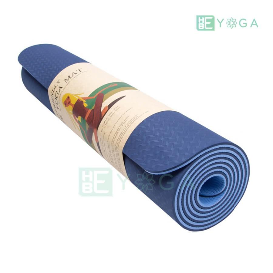 THẢM TẬP YOGA TPE CAO CẤP 2 LỚP 6MM BÁM SÀN CHỐNG TRƠN TRƯỢT.