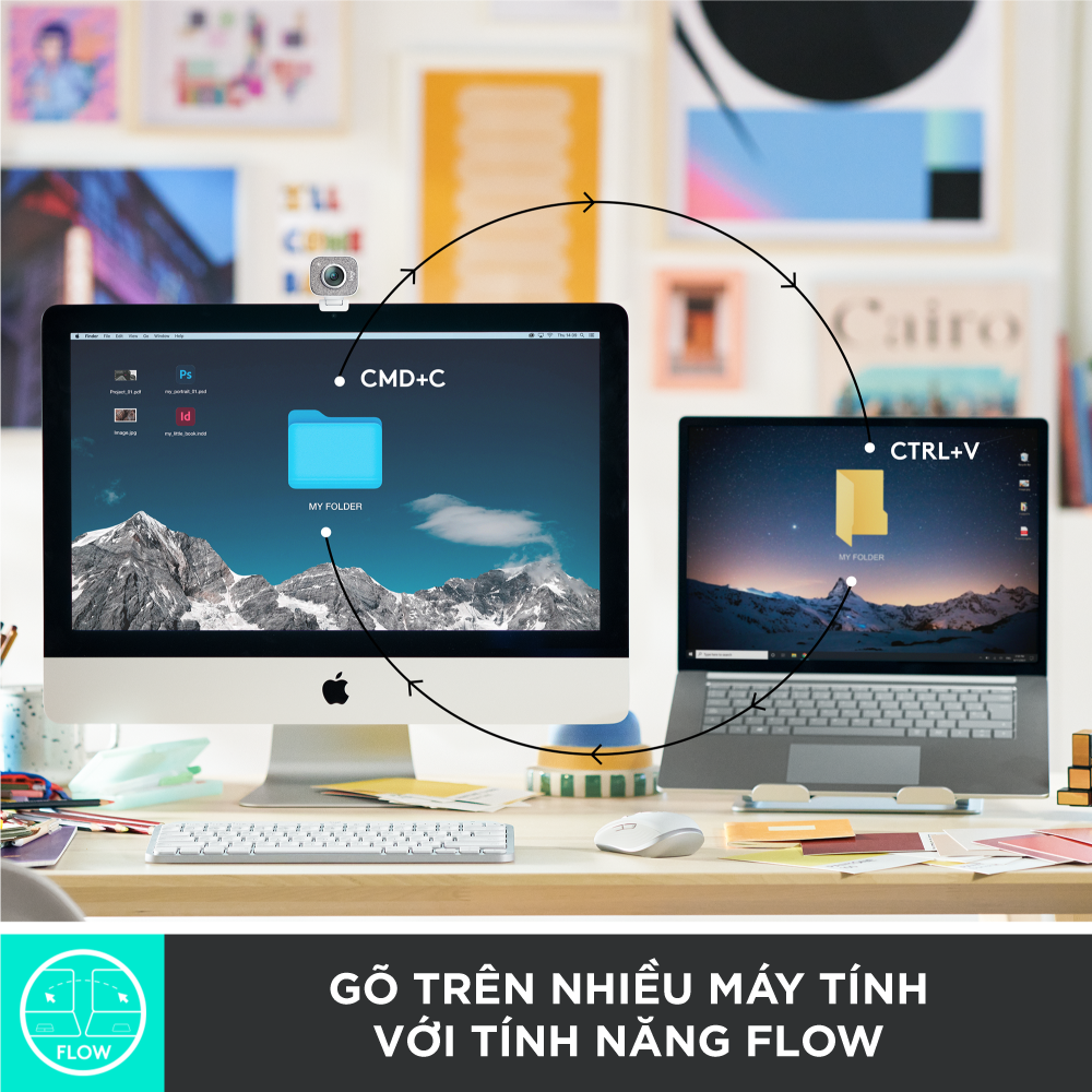 Bàn phím không dây Bluetooth Logitech MX Keys Mini - Nhỏ gọn, Sạc USB-C, Phím tắt thông minh, Có bản cho Mac - Hàng chính hãng