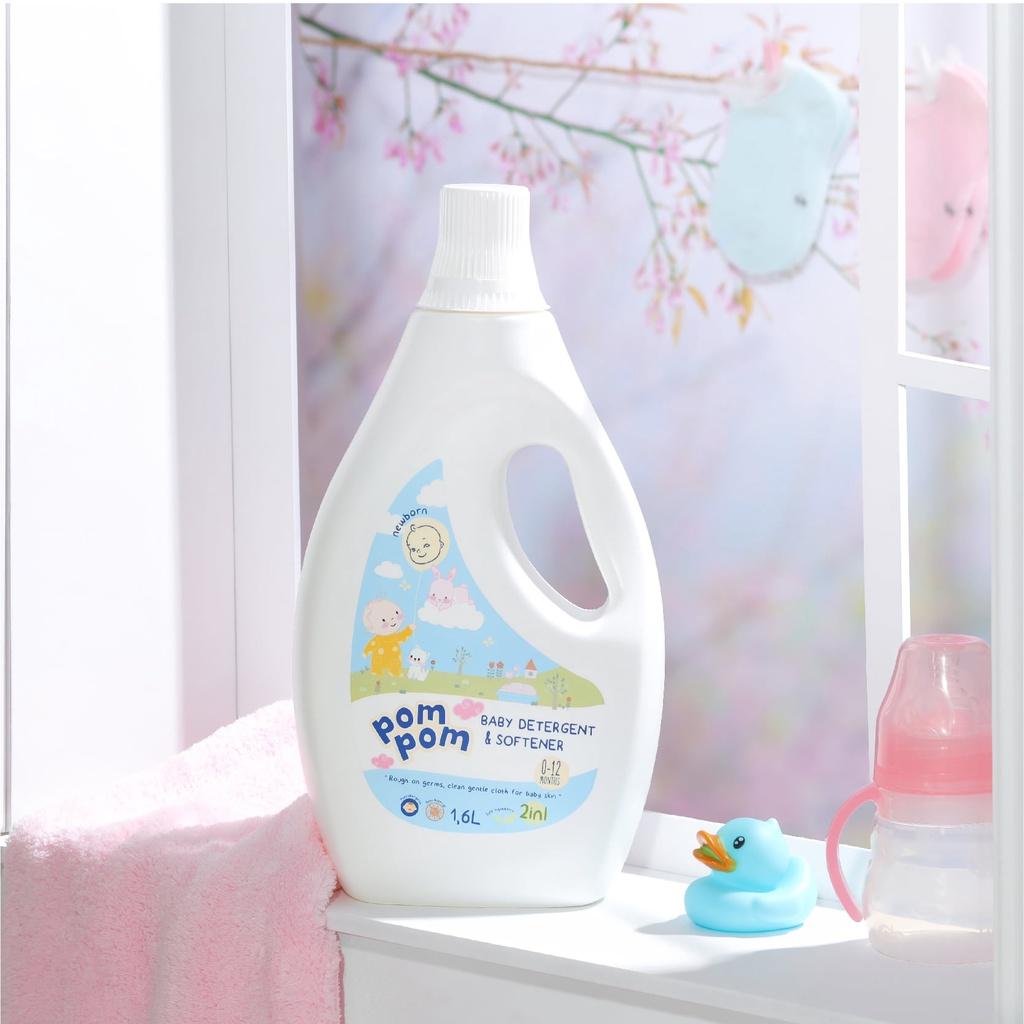 Nước giặt xả Pom Pom Newborn bình 1.6L