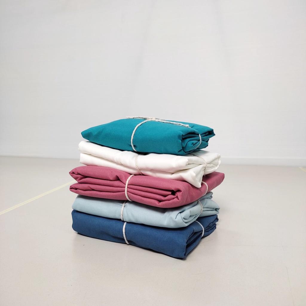 Vỏ gối ngủ cotton tici 50x70cm giá rẻ vải tốt màu xanh biển nhạt
