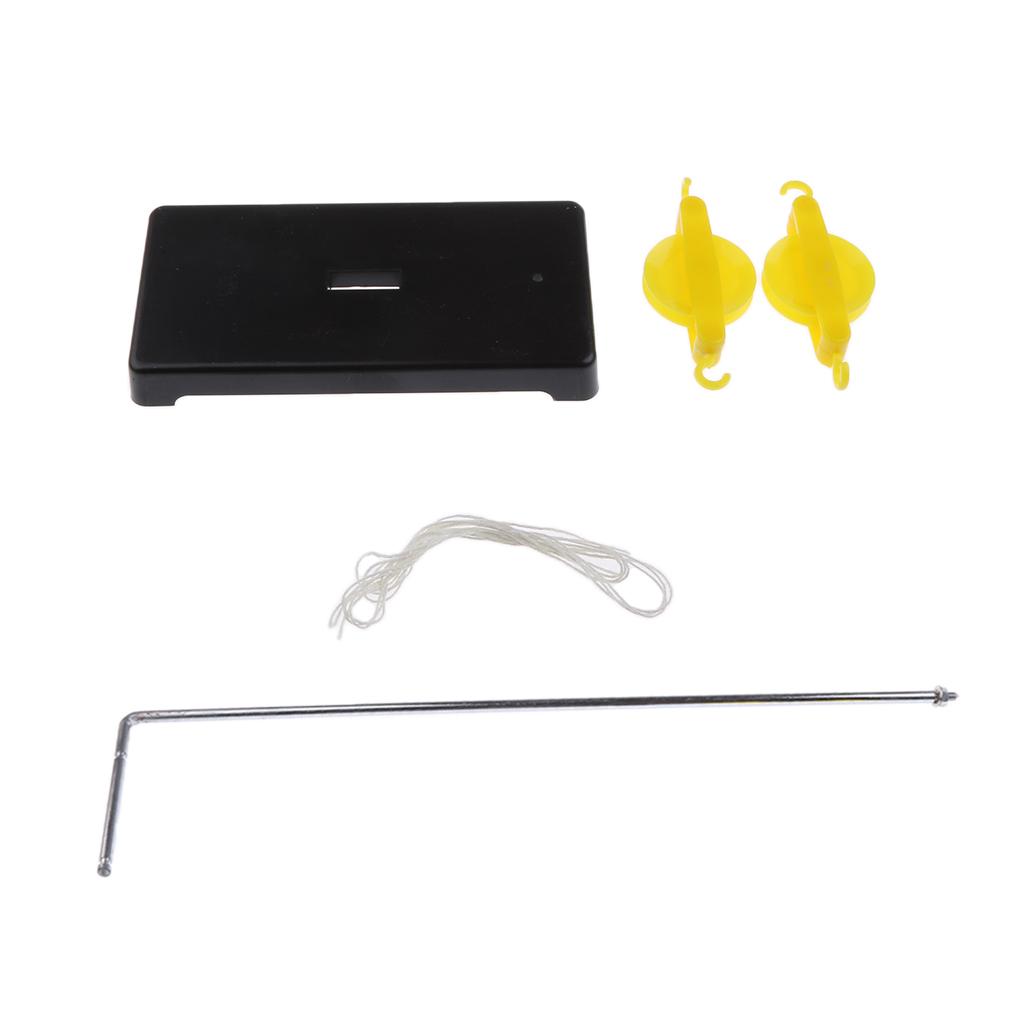 2 Pieces Plastic Pulley Support Base for Physics Force Teaching Classroom
