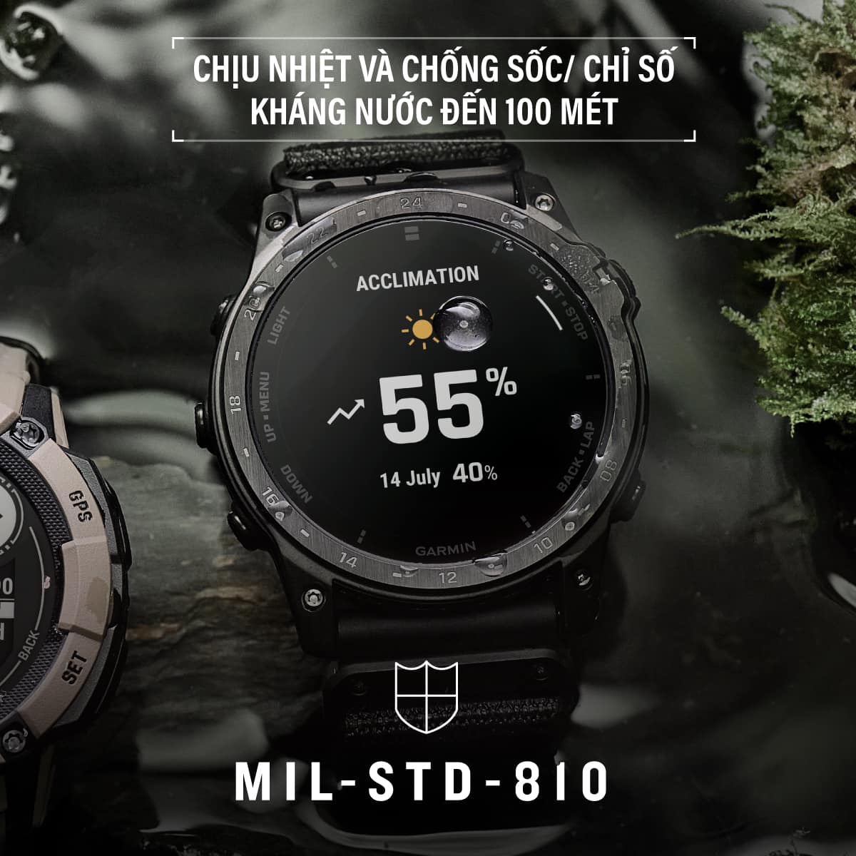 Đồng hồ thông minh Garmin tactix 7 (51 mm) AMOLED Edition - Hàng chính hãng